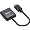 PremiumCord Convertitore HDMI a VGA con audio stereo da 3,5 mm con cavo audio, HDMI 1.3, HDCP 1.2, supporta Full HD 1080p, connettori dorati