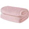 Brentfords - Coperta super morbida in pile di flanella, grande, soffice e calda, colore: rosa fard, per letto matrimoniale, 150 x 200 cm