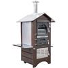 AgriEuro TOP-LINE Forno a legna da esterno Medius 60 Deluxe EXT INOX - Smalto ramato