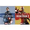 Marvel Captain America Il Primo Vendicatore 10 & deg; Anniversario Marvel Studios (Blu Ray) & Iron Man 2 10 & deg; Anniversario Studios (Blu Ray)