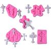 HsentimenH Croce Forma Torta Fondente Stampo Chocolate Candy Mold diy Strumento di Decorazione di Stampo per Dolci Tridimensionale per Dolci, Decorazioni per Torte, Cioccolato, Pasticceria, Biscotti