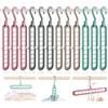 BITEFU AMZ BITEFU -Magic Hanger, gruccia pieghevole di alta qualità, gruccia multifunzionale salvaspazio, per la conservazione e l'asciugatura degli indumenti, 12 pezzi