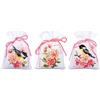 VERVACO Kit Punto Croce Contato SET DI 3 UCCELLI E FIORI Sacchetti Bomboniere Da Ricamare Punto Croce ca. 8 x 12 cm Set Fai Da Te Creativo Adulti Ricamo Casa Decorazioni Per Lavoretti Creativi