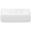 Kleine Wolke 5066100853 Cubic - Porta saponetta, Colore: Bianco