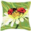 Collection D'Art Duftin 5219 Coccinella su Camomile Kit di Cuscino Grandi Fori Cotone Multicolore 50 x 45 x 0,1 cm