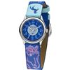JACQUES FAREL hayfield Jacques Farel HCC 338 - Orologio da polso per bambini, analogico, al quarzo, con cavallo, stelle, viola, blu