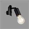 Briloner Leuchten 2602-015 - Lampada a spina, 1 lampadina E27, max. 25 Watt, interruttore on/off, in metallo, 95 x 67 x 78 mm (L x P x A), colore: Nero