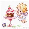 Magic Needle 35-22 - Schema punto croce contato, motivo caramelle, cotone, multicolore, 13 x 12 cm