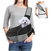 Gloppie Borse per Animali Domestici Viaggio per Cani Trasportino Da Spiaggia Ideale per Cane o Gatti Taglia Media, Viaggi All'Aperto, Auto e Trekking - Portata Massima 10 libbre/4.5kg, Grigio