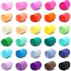 DAOUZL Carta Crespa 30 Colori, Nastro Crespato, Stelle Filanti per Decorazioni di Nozze, Compleanni e Natale (5 cm x 10 m)