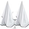 Polyte - panno professionale in microfibra per lucidatura bicchieri da vino - nero/bianco - 46 x 71 cm - 2 pezzi