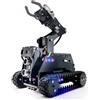 Adeept RaspTank WiFi Wireless Smart Robot Car Kit per Raspberry Pi 4/3 Modello B+/B, Serbatoio Tracciato Robot con Braccio Robotico 4-DOF, OpenCV Target Tracking, Trasmissione Video