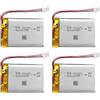 EEMB 4X EEMB 3.7V 1100mAh 603449 Lipo Batteria ricaricabile agli ioni di polimero di litio con connettore JST-Assicurarsi che la polarità del dispositivo corrisponda alla batteria prima dell'acquisto!!!