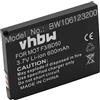 vhbw batteria sostituisce AVM NL523446LG per telefono fisso cordless (600mAh, 3,7V, Li-Ion)