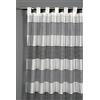 Gardinia Tenda con Occhielli cuciti, Tenda filtrante, Traslucido e Trasparente, Disegno a Strisce, Grigio Argento, 140 x 245 cm