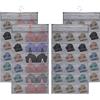 AMJKEJI 2 Tasche Pensili per Intimo, Sacca Portaoggetti Appesa Organizer Armadio da Appendere Organizer 30 Tasche a Rete, Pieghevole, Salvaspazio, Organizer da Appendere per Panty, Reggiseno, Cravatte