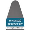 Encasa XO Copriasse da Stiro, Termoriflettente 125x39 cm | Grigio, Universale | Tessuto Cotone | Imbottitura Fibra 5 mm | Cordone Elastico, Clip | Resistente Calore