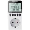 KETOTEK Misuratore Consumi Elettrici con Schermo LCD, Misuratore di Potenza 3680W, Presa Consumo Elettrico 16A, Protezione da Sovraccarico