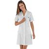 ISACCO CAMICE VALENCIA SLIM manica corta BIANCO 100 % COTONE SATIN - ISACCO 008509M
