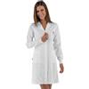 ISACCO CAMICE VALENCIA SLIM POLSO IN MAGLIA BIANCO 100% COTONE SATIN - ISACCO 008509P
