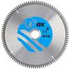 OX - Lama per sega circolare in alluminio, plastica, laminato, 250/30 mm, 100 denti TCG, colore: argento/blu