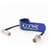 Eonvic - Cavo video coassiale HD SDI 75 ohm RG174 BNC femmina a DIN 1.0/2.3 ad angolo retto RF per Blackmagic HyperDeck Shuttle