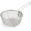 Space Home - Cestello Friggitrice Profonda In Acciaio Inossidabile - Colino Pieghevole - 23 cm