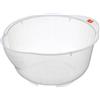 Inomata Japanese Rice Washing Bowl with Side And Bottom Drainers, Trasparente