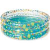 BESTWAY 51045 PISCINA SEA LIFE TRASPARENTE A 3 ANELLI CM. 150X53