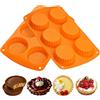 webake Stampo in silicone per crostate e quiche, 2 pezzi, 7,6 cm, per torta, burro di arachidi, stampo rotondo