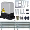 ECUTEE Cancello Scorrevole Elettrico Apriporta Automatico Motore per Apriporta Automatico Operatore 2000kg Kit Automazione Cancello Scorrevole con 2 Telecomandi 750W