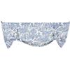 Ellis Curtain Victoria Park Toile Tie-Up - Tenda per Finestra, Colore: Blu
