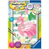 Ravensburger- Numéro d'art-Petit-Flamant Rose Hobby Creativo, Piccolo, 4005556285297
