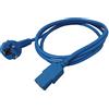 Roline CAVO ALIMENTAZIONE MT. 1.80 SPINA TEDESCA 90 GRADI 250 V PRESA IEC VDE BLU