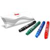 Pentel N50 marcatore permanente punta conica 4 pz colori assortiti (nero, rosso, blu, verde)