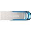 SanDisk 128GB Ultra Flair USB 3.0 Flash Drive, up to 150mb/s read speeds, Tropical Blue