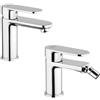 Jacuzzi Set miscelatori Borea lavabo e bidet per piletta click clack Jacuzzi | Rubinetteria