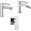 Jacuzzi Set rubinetti lavabo e bidet per piletta click clack con miscelatore doccia incasso Jacuzzi | Rubinetteria Borea