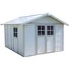 Grosfillex Casetta da giardino in pvc grosfillex deco 11 bianco e grigio-verde 370x407x250 cm - cod. 22911140
