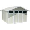 Grosfillex Casetta da giardino in pvc grosfillex utility 11 grigio-verde e bianco 370x407x250 cm - cod. 22811138