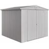 Biohort Casetta da giardino biohort europa 4 in acciaio zincato colore argento metallizzato 244x228x203 cm