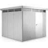 Biohort Casetta da giardino biohort highline h3 in acciaio zincato colore argento metallizzato con porta battente semplice 275x235x222 cm - cod. 83040