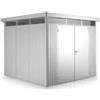 Biohort Casetta da giardino biohort highline h2 in acciaio zincato colore argento metallizzato con porta battente doppio 275x195x222 cm - cod. 83039