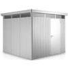 Biohort Casetta da giardino biohort highline h4 in acciaio zincato colore argento metallizzato con porta battente semplice 275x275x222 cm - cod. 83050