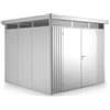 Biohort Casetta da giardino biohort highline h5 in acciaio zincato colore argento metallizzato con porta battente doppio 275x315x222 cm - cod. 83069