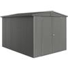 Biohort Casetta da giardino biohort europa 6 in acciaio zincato colore grigio quarzo metallizzato 244x300x203 cm