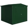 Biohort Casetta da giardino biohort europa 4 in acciaio zincato colore verde scuro 244x228x203 cm