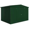 Biohort Casetta da giardino biohort europa 5 in acciaio zincato colore verde scuro 316x228x209 cm
