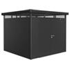 Biohort Casetta da giardino biohort highline h4 in acciaio zincato colore grigio scuro metallizzato con porta battente doppio 275x275x222 cm - cod. 84059