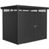 Biohort Casetta da giardino biohort highline h2 in acciaio zincato colore grigio scuro metallizzato con porta battente doppio 275x195x222 cm - cod. 84039